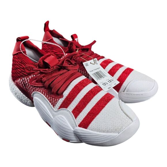 Adidas Men Basketball Shoes Trae Young 2 Red White Size 12.5 Team Power Red NWT - Picture 1 of 10